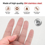 AggFencer 4 Pcs 20 Mesh 304 Stainless Steel Mesh, 12 x 8 Inch Steel Wire Mesh Screen, 52% Open Area Multipurpose Metal Screen(30cm x 21cm)